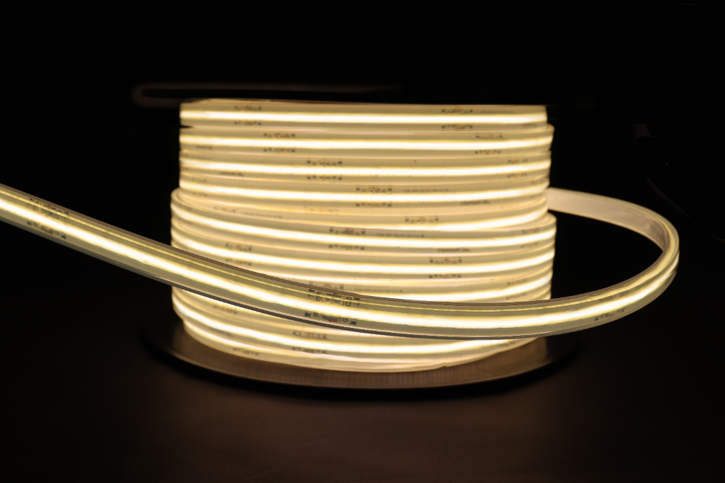 164ft High Voltage AC COB White LED Strip Lights Outdoor Waterproof