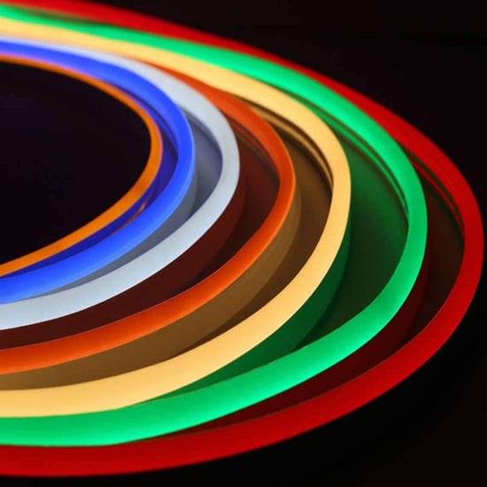 LED RGB Color Changing Flex Neon Light 120V AC 164 ft Kit