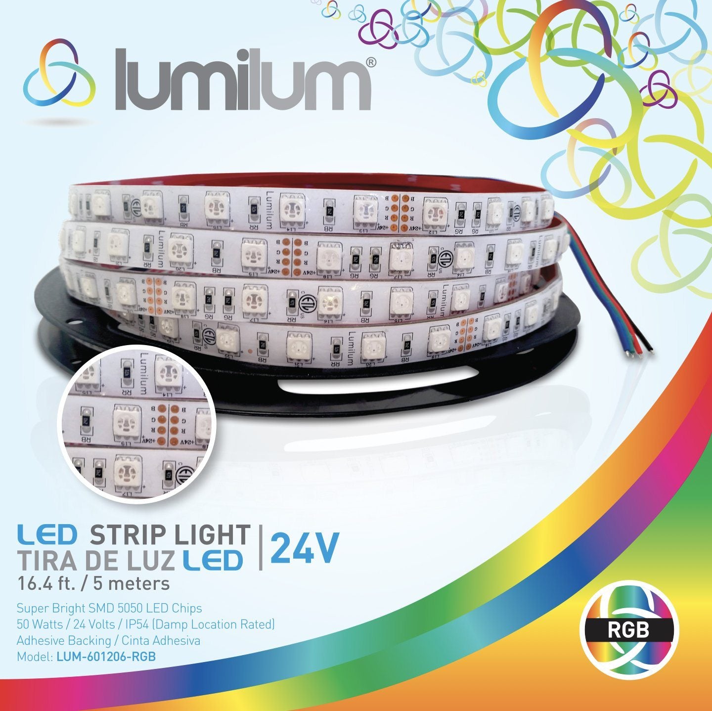 24V RGB LED Strip Lights Wire Connectors from Lumilum