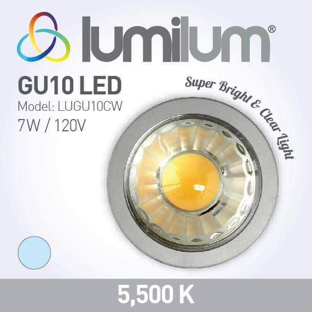Omnilux GU-10 230V LED SMD 7W Bulb, White 6400K